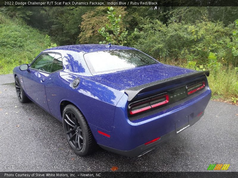 Indigo Blue / Ruby Red/Black 2022 Dodge Challenger R/T Scat Pack Dynamics Package