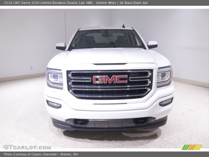 Summit White / Jet Black/Dark Ash 2019 GMC Sierra 1500 Limited Elevation Double Cab 4WD