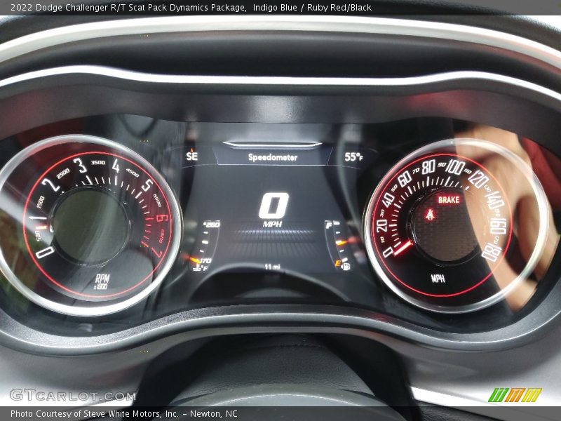 Indigo Blue / Ruby Red/Black 2022 Dodge Challenger R/T Scat Pack Dynamics Package