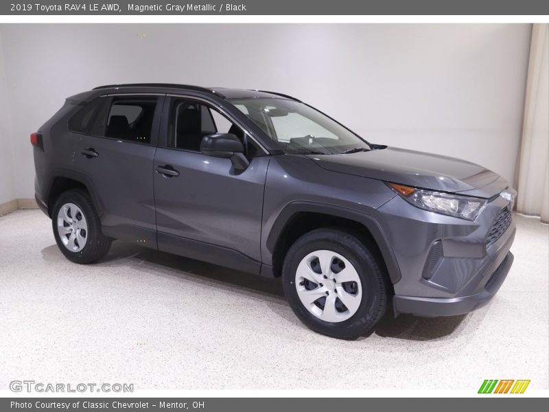 Magnetic Gray Metallic / Black 2019 Toyota RAV4 LE AWD