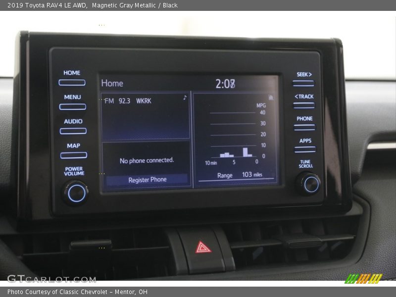 Magnetic Gray Metallic / Black 2019 Toyota RAV4 LE AWD