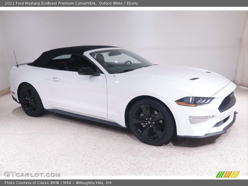 Oxford White / Ebony 2021 Ford Mustang EcoBoost Premium Convertible