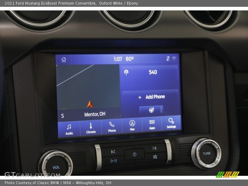Oxford White / Ebony 2021 Ford Mustang EcoBoost Premium Convertible