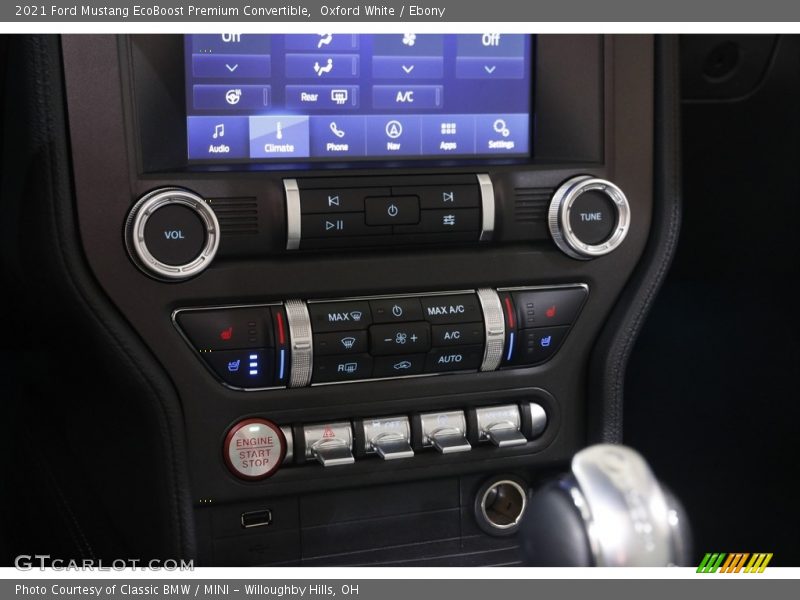 Oxford White / Ebony 2021 Ford Mustang EcoBoost Premium Convertible