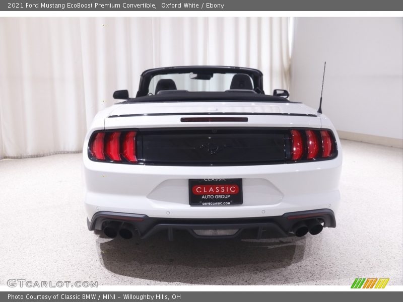 Oxford White / Ebony 2021 Ford Mustang EcoBoost Premium Convertible