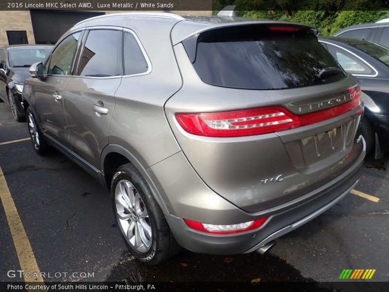 Luxe Metallic / White Sands 2016 Lincoln MKC Select AWD
