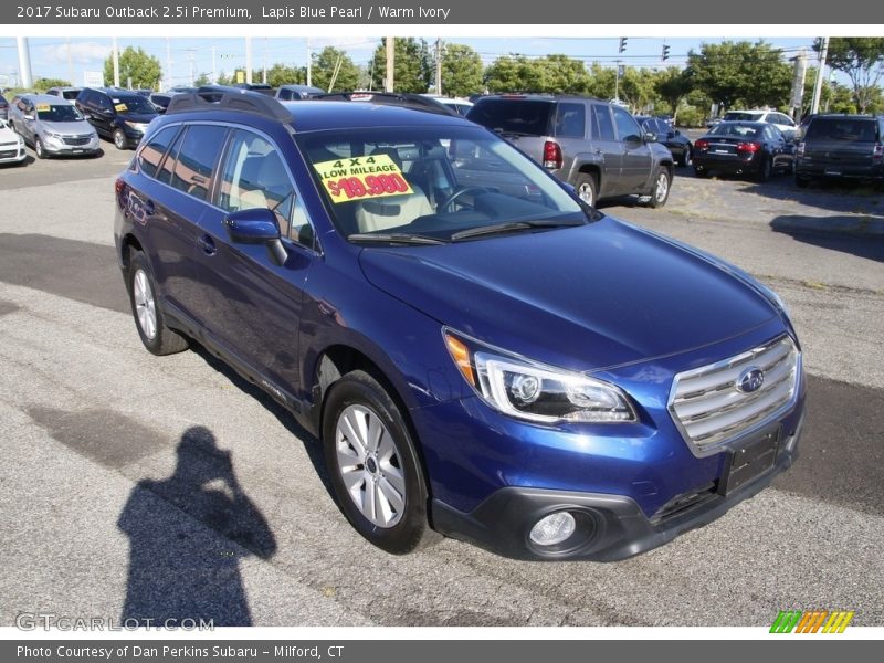 Lapis Blue Pearl / Warm Ivory 2017 Subaru Outback 2.5i Premium
