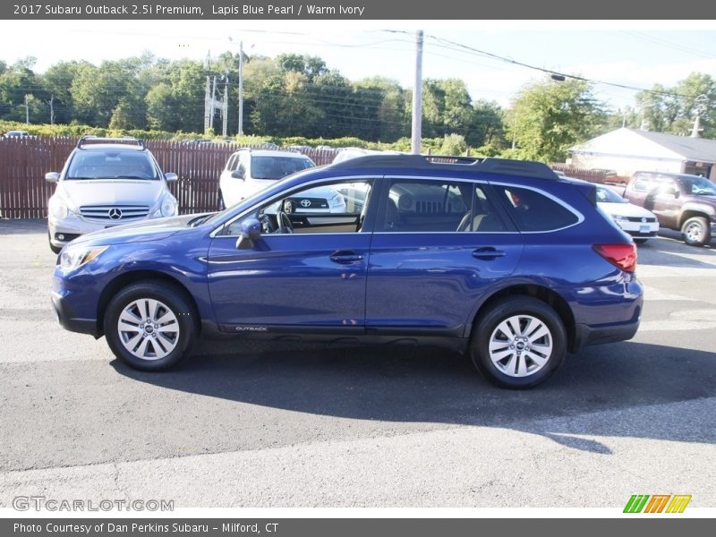 Lapis Blue Pearl / Warm Ivory 2017 Subaru Outback 2.5i Premium