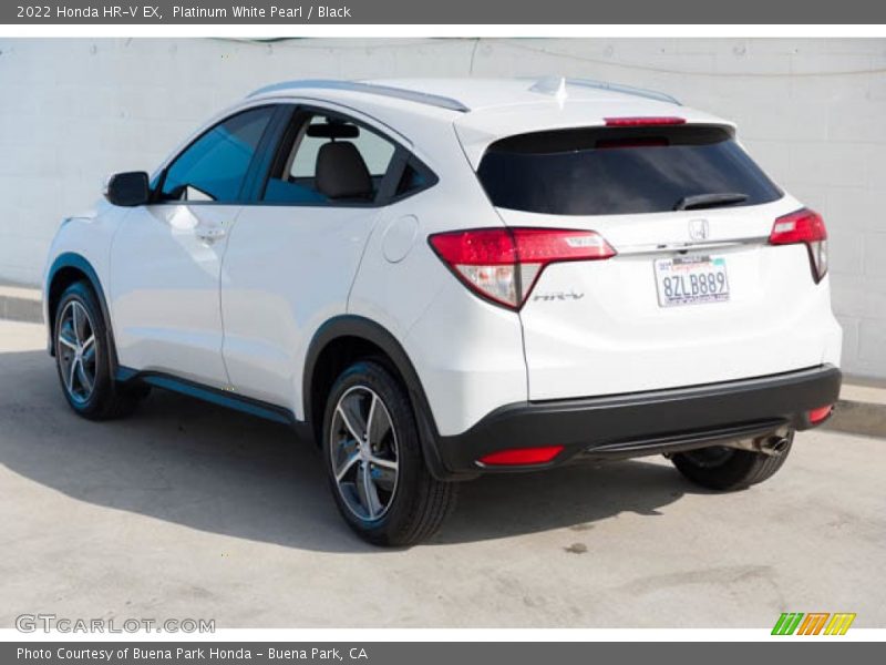 Platinum White Pearl / Black 2022 Honda HR-V EX