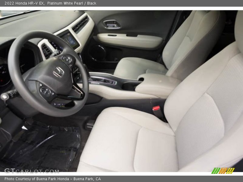 Platinum White Pearl / Black 2022 Honda HR-V EX