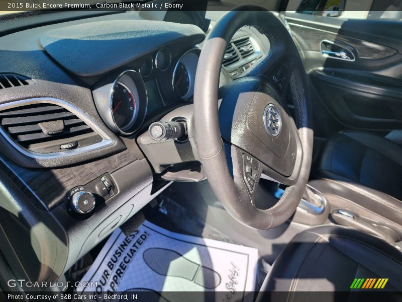 Carbon Black Metallic / Ebony 2015 Buick Encore Premium