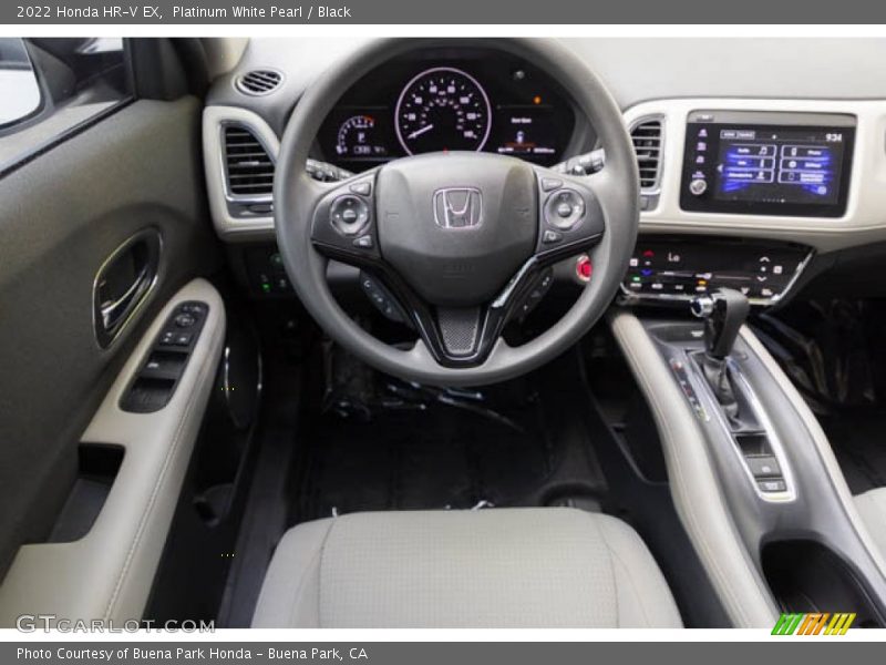 Platinum White Pearl / Black 2022 Honda HR-V EX