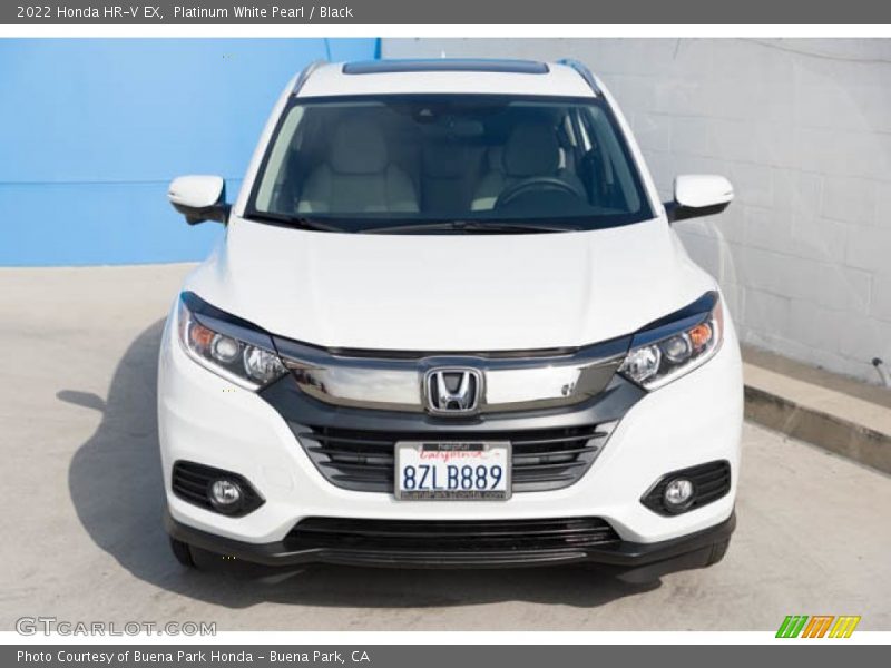 Platinum White Pearl / Black 2022 Honda HR-V EX