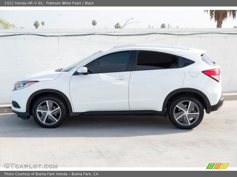 Platinum White Pearl / Black 2022 Honda HR-V EX