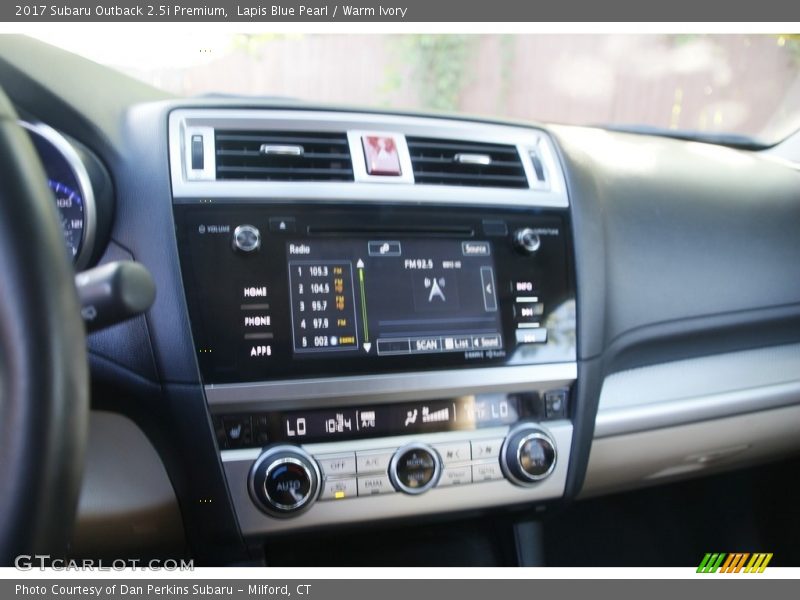 Lapis Blue Pearl / Warm Ivory 2017 Subaru Outback 2.5i Premium