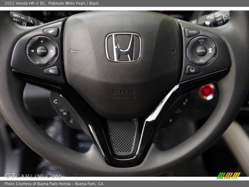 Platinum White Pearl / Black 2022 Honda HR-V EX
