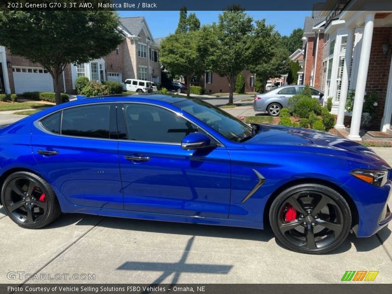 Mallorca Blue / Black 2021 Genesis G70 3.3T AWD