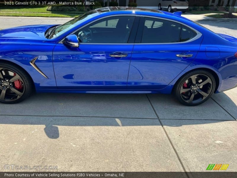 Mallorca Blue / Black 2021 Genesis G70 3.3T AWD