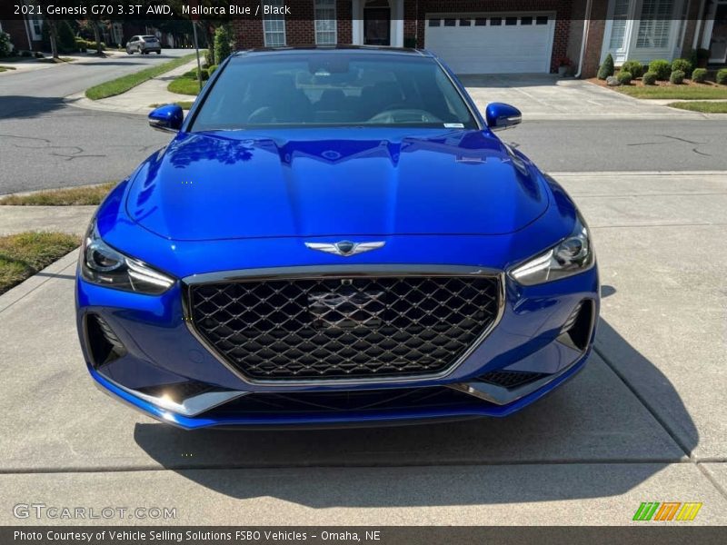 Mallorca Blue / Black 2021 Genesis G70 3.3T AWD