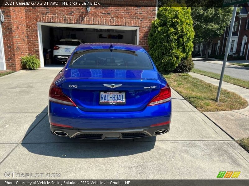 Mallorca Blue / Black 2021 Genesis G70 3.3T AWD