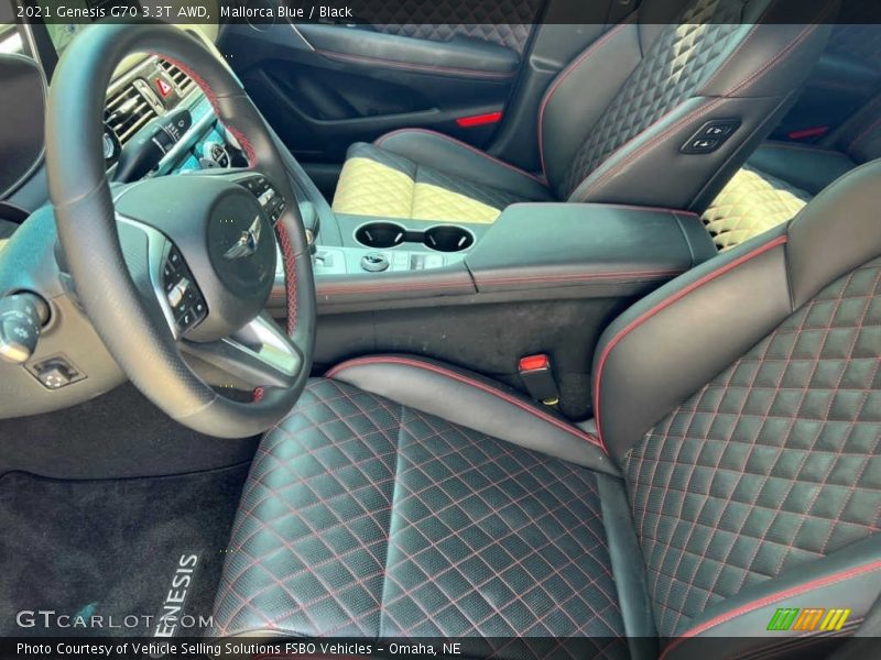 Mallorca Blue / Black 2021 Genesis G70 3.3T AWD