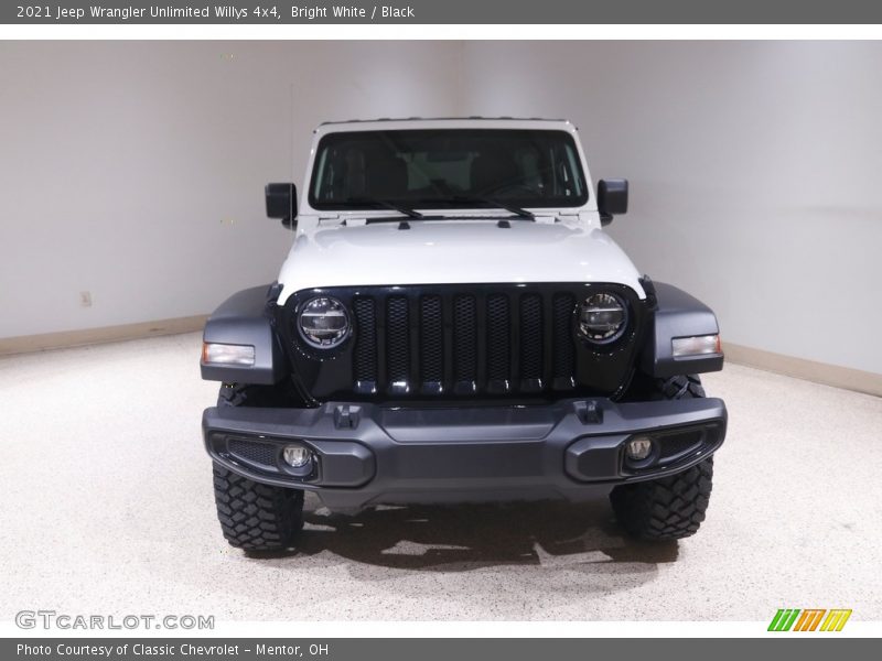 Bright White / Black 2021 Jeep Wrangler Unlimited Willys 4x4