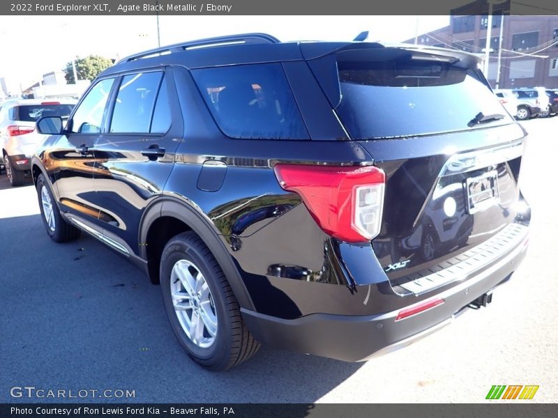 Agate Black Metallic / Ebony 2022 Ford Explorer XLT