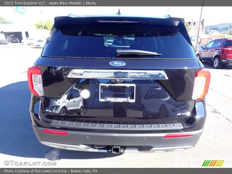 Agate Black Metallic / Ebony 2022 Ford Explorer XLT