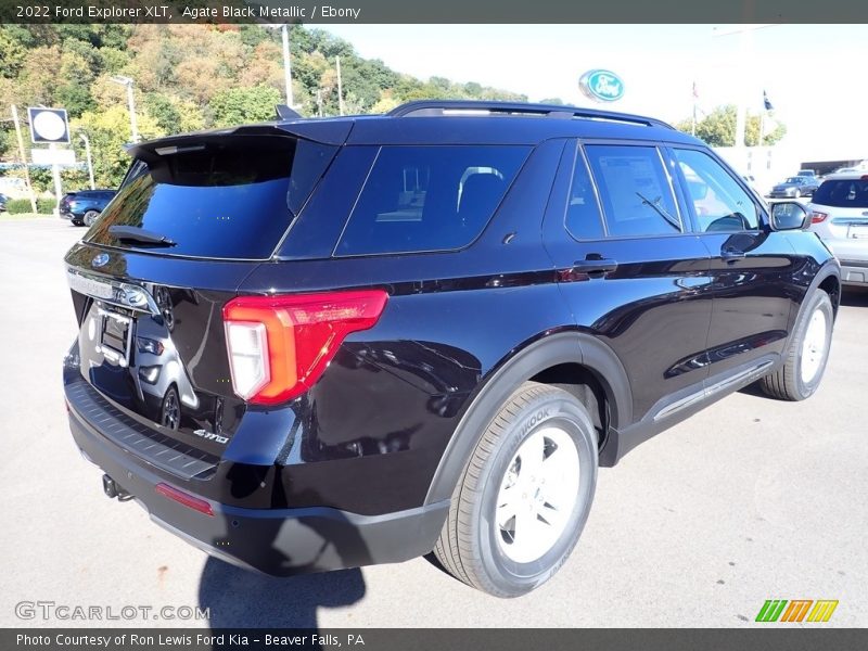 Agate Black Metallic / Ebony 2022 Ford Explorer XLT