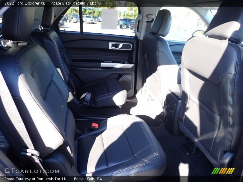 Agate Black Metallic / Ebony 2022 Ford Explorer XLT