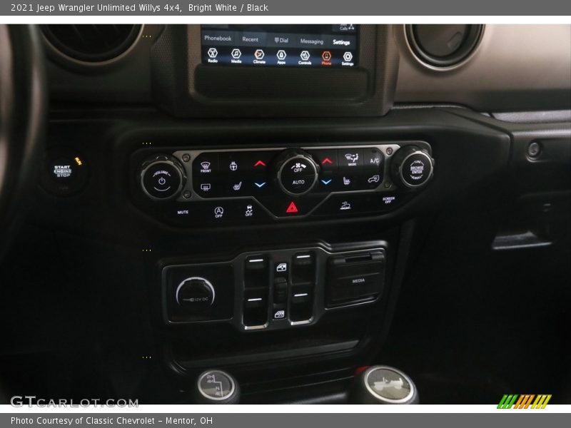Bright White / Black 2021 Jeep Wrangler Unlimited Willys 4x4