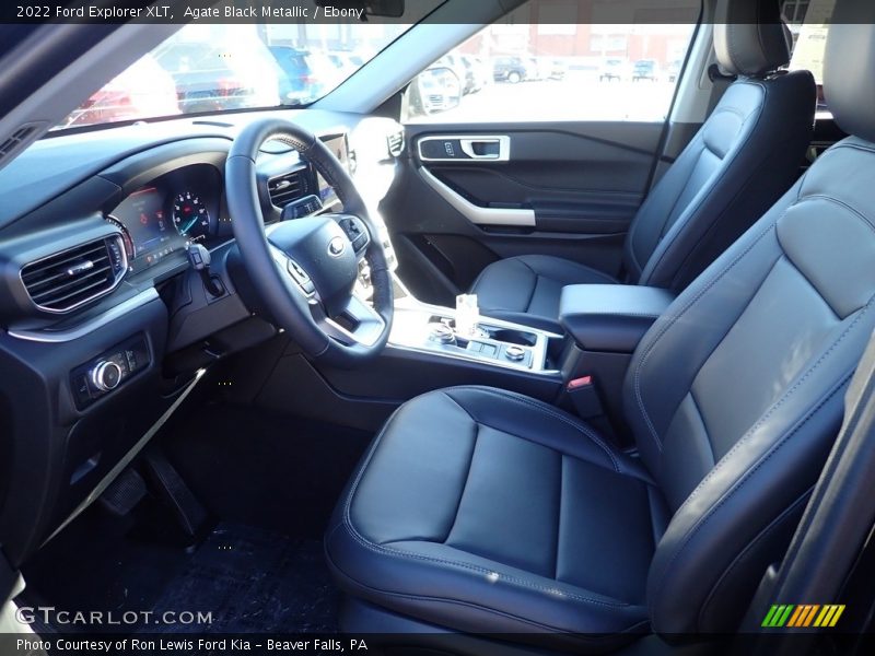 Agate Black Metallic / Ebony 2022 Ford Explorer XLT