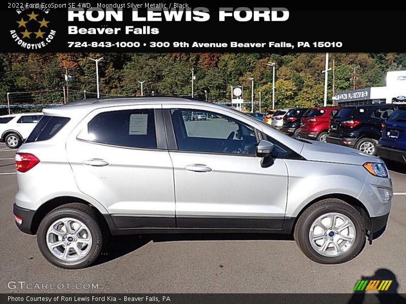 Moondust Silver Metallic / Black 2022 Ford EcoSport SE 4WD