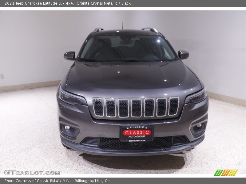 Granite Crystal Metallic / Black 2021 Jeep Cherokee Latitude Lux 4x4