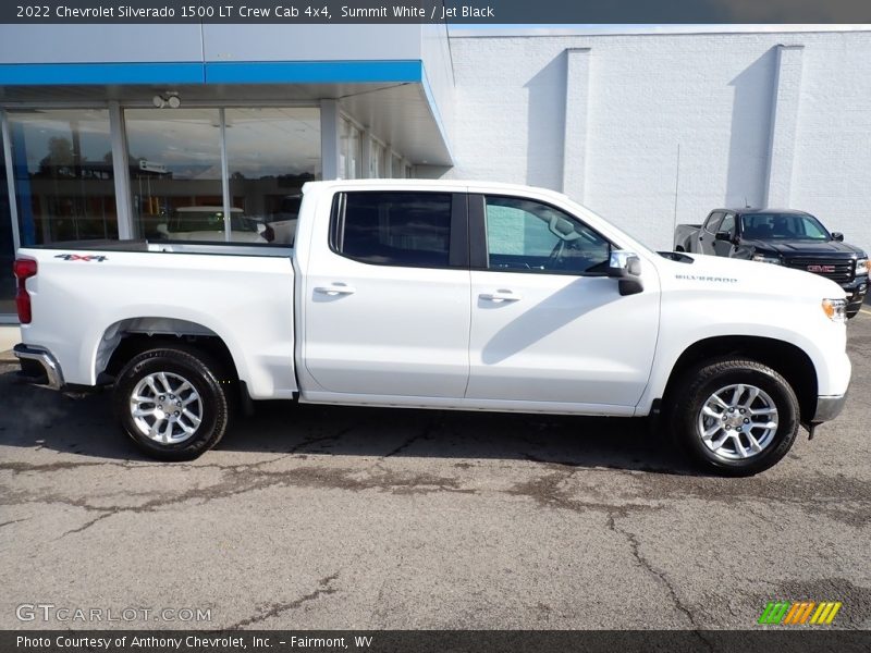 Summit White / Jet Black 2022 Chevrolet Silverado 1500 LT Crew Cab 4x4