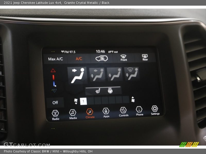 Granite Crystal Metallic / Black 2021 Jeep Cherokee Latitude Lux 4x4