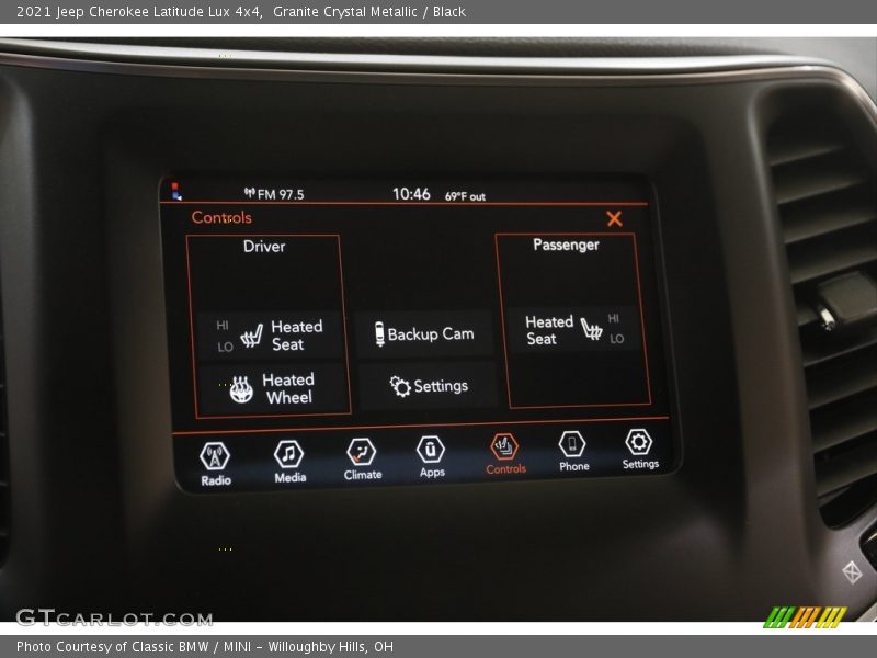 Granite Crystal Metallic / Black 2021 Jeep Cherokee Latitude Lux 4x4