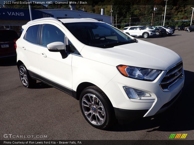 Diamond White / Black 2022 Ford EcoSport Titanium 4WD