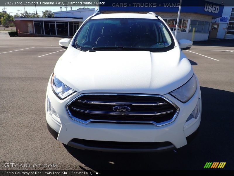 Diamond White / Black 2022 Ford EcoSport Titanium 4WD