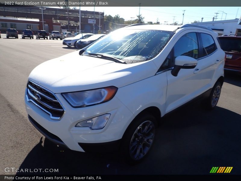 Diamond White / Black 2022 Ford EcoSport Titanium 4WD