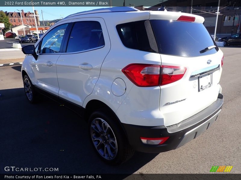 Diamond White / Black 2022 Ford EcoSport Titanium 4WD