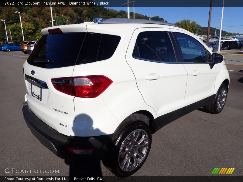 Diamond White / Black 2022 Ford EcoSport Titanium 4WD