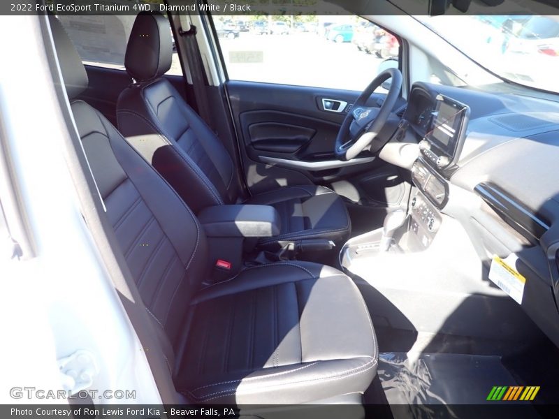 Diamond White / Black 2022 Ford EcoSport Titanium 4WD