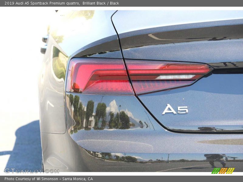 Brilliant Black / Black 2019 Audi A5 Sportback Premium quattro