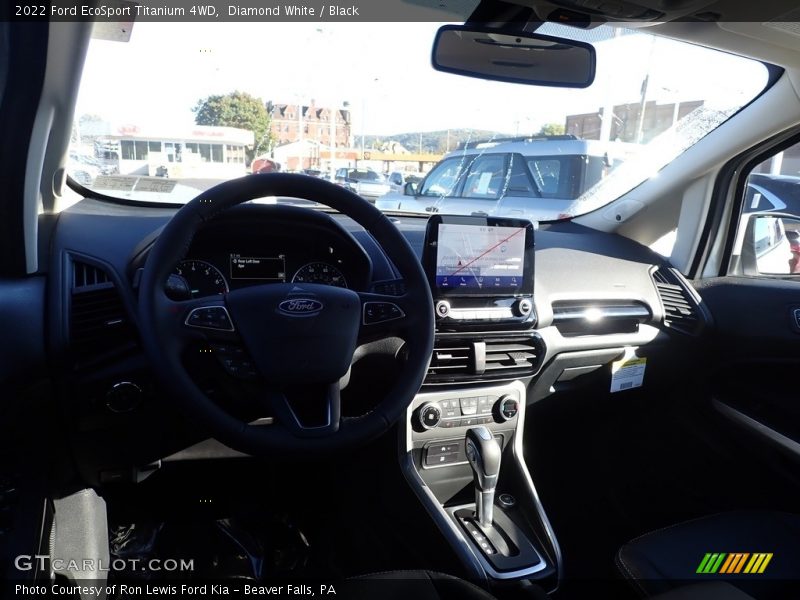 Diamond White / Black 2022 Ford EcoSport Titanium 4WD