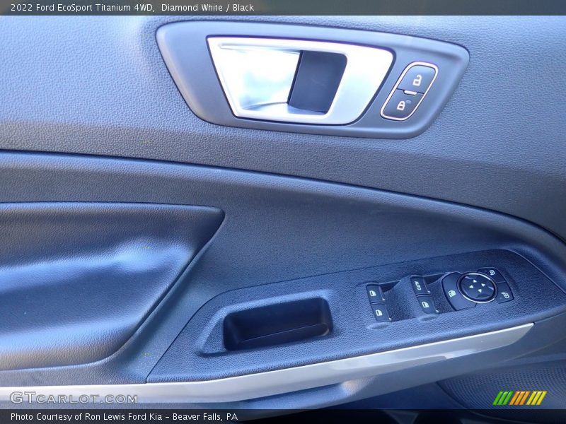Diamond White / Black 2022 Ford EcoSport Titanium 4WD