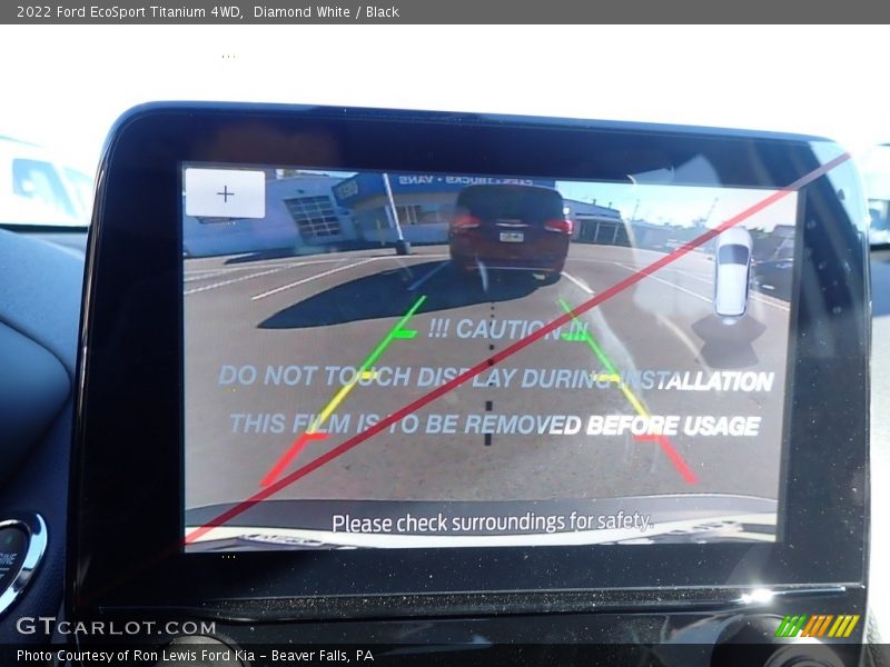 Diamond White / Black 2022 Ford EcoSport Titanium 4WD