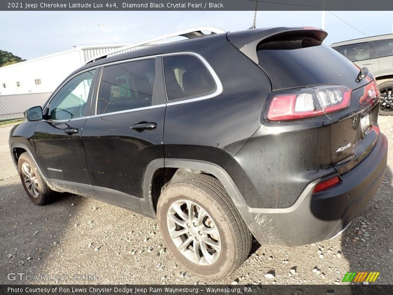 Diamond Black Crystal Pearl / Black 2021 Jeep Cherokee Latitude Lux 4x4