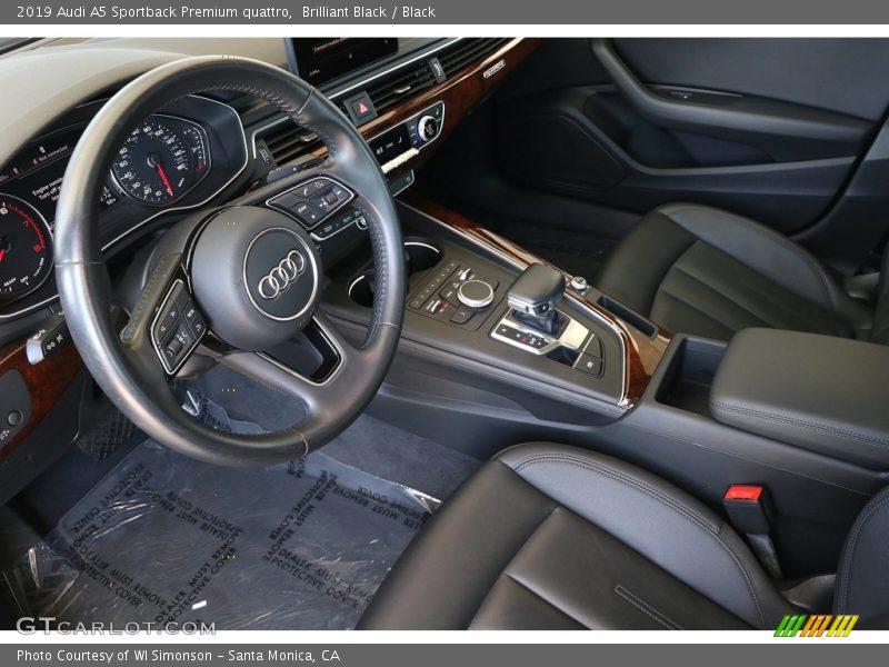 Front Seat of 2019 A5 Sportback Premium quattro