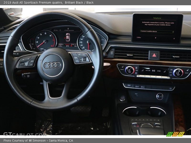 Dashboard of 2019 A5 Sportback Premium quattro